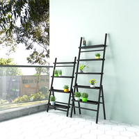 Étagère à plantes pliable en métal, support multifonctionnel, échelle mobile, étagère à fleurs