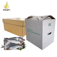 Boîte d'emballage en carton ondulé imprégné de cire imperméable Xiangyu pour aliments congelés, viande, volailles et expéditions réfrigérées