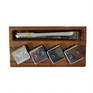 Belle boîte de coffret en pierre de whisky gravée au trésor en bois pour cadeau de garçons d'honneur - Product Image 2