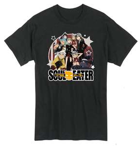Camiseta para hombre con personaje del grupo Soul Eater, con licencia oficial, manga corta, algodón, informal, estampado frontal, corte regular - Product Image 1