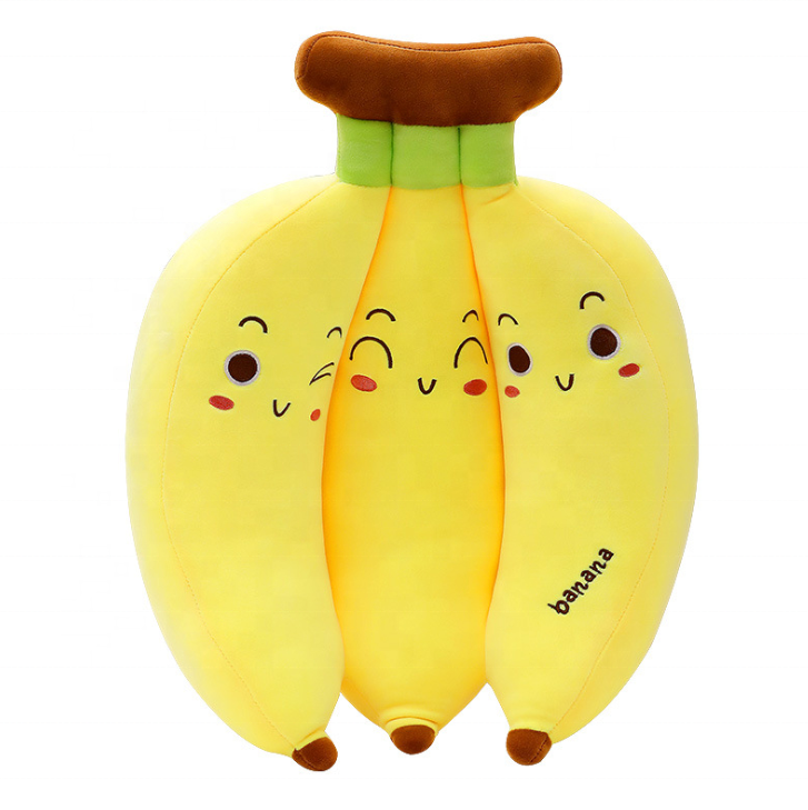 Jouets en peluche Kawaii Big Yellow Banana Oreiller en peluche douce Animal en peluche géant à la banane pour dormir