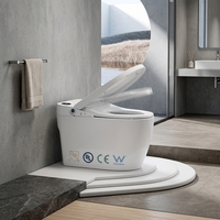 Toilette intelligente monobloc automatique intelligente avec fonctions de commande vocale connectées par application Toilette intelligente avec bidet monté au sol