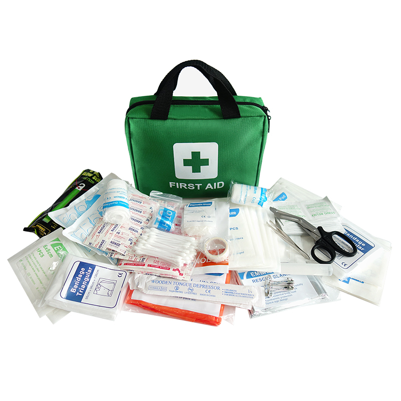 Factory Wholesale First Aid Kit Green Medical Bag For Office Travel Medical Supplies