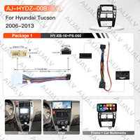 Autoradio Aijia 8+128 Go, lecteur multimédia, 4G Carplay, grand écran 12,3 pouces, cadre stéréo DSP pour Hyundai Tucson 2006-2013