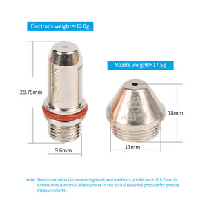 หัวตัดพลาสม่า Wulian FY-A160 200A แบบระบายความร้อนด้วยน้ำ สำหรับเครื่อง CNC รุ่น A160Y19 A200Y21 LGK-160 อะไหล่หัวตัดพลาสม่า สำหรับงานเชื่อมและบัดกรี - Product Image 3