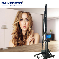 Impresora de pared rápida y eficiente Máquina de impresión de pared UV de 7 colores 3D con cabezal de impresión DX7 para restaurante de tienda en casa