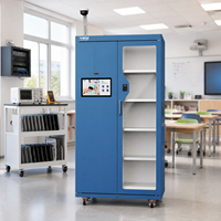 Casillero RFID Educativo de Doble Puerta para la Gestión de Laptops y Tablets Escolares con Acceso por Identificación Estudiantil o Biométrico y Sincronización en Tiempo Real