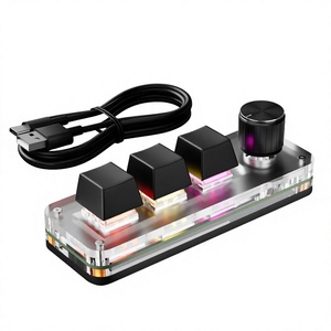 Office <b>Keyboard</b> with Knob, Custom Macro, Copy-Paste-Select All, PS Shortcuts, Gaming & OSU, Stock Trading, Volume Control L735 - Product Image 1