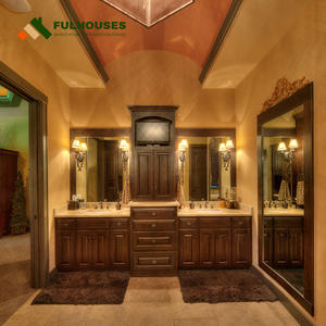 ארונות מטבח דובדבנים כפריים ארונות מטבח אלדר כפרי עם עץ יין בסגנון כפרי - Product Image 2