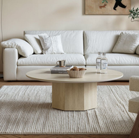 Meubles simples, table basse Moon, salon, usage domestique minimaliste