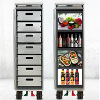 Équipement Atlas en aluminium de qualité supérieure chariot de service alimentaire chariot de restaurant chariot à tiroir pour compagnie aérienne