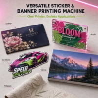 Nueva Impresora UV de Formato Ancho para Impresión de Gráficos Publicitarios, Decoración del Hogar, Papel Tapiz, Vinilo, Cuero, Lona, Película Suave