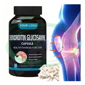 Ausreson自社ブランドグルコサミンMSM骨健康筋肉関節サポートサプリメント製品グルコサミンコンドロイチンMSMカプセル - Product Image 1