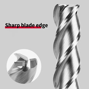 Uncoated Carbide <strong>End</strong> <strong>Mill</strong> HRC55 Ideal For Aluminum Copper Acrylic And Soft Material Precision Machining - Product Image 4