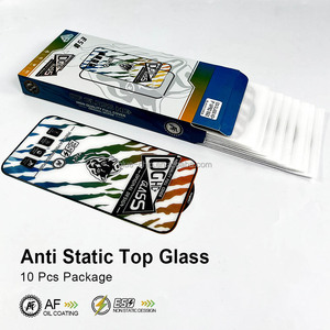 Clear Static <span class=keywords><strong>Cling</strong></span> Antiestático Autoadesivo Transparente Protetor de Tela Para Xiaomi Poco F6 Pro Vidro Temperado