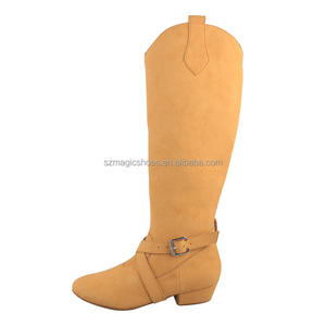 Botas de suela de gamuza de alta calidad para mujer, botas de baile latino, zapatos de <span class=keywords><strong>Salsa</strong></span>, zapatos largos de línea de calentamiento, botas de baile West Coast Swing para mujer - Product Image 1