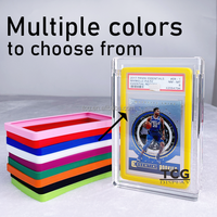 Étui de protection en acrylique TCG 8 mm pour cartes gradées PSA, format Bumper, avec protection UV et couvercle magnétique pour cartes à collectionner