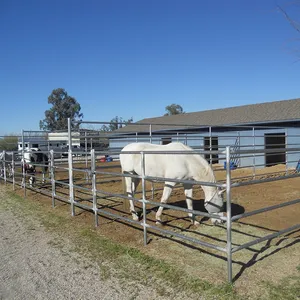 4 binari senza arrampicata zincati usati pannelli di recinzione per allevamento di bestiame recinzione per cavalli