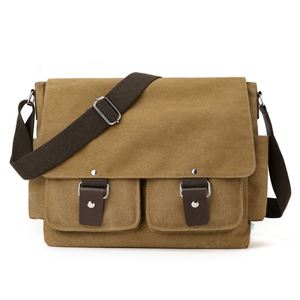 Bolsa de Mensajero de Lona Personalizable - Bolsa Cruzada con Múltiples Bolsillos y Cierre de Hebilla Antirrobo, Diseño Moderno y con Logotipo Personalizado - Product Image 1
