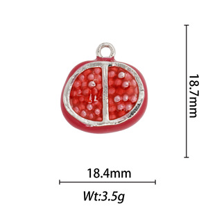 3D Fruit Pendant Charms Copper Alloy Colorfast Electroplated For DIY Jewelry Making Unisex Fashion Accessories - Product Image 2