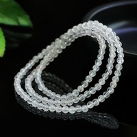 Bracelet en perles de quartz naturel transparent Aiyu en gros, bracelet multicouche en cristal transparent, bijoux pour diffusion en direct S5040901