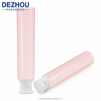 Tubes de dentifrice et de lotion en plastique transparent personnalisables avec logo imprimé par le fabricant, diamètre et capuchon personnalisables pour cosmétiques