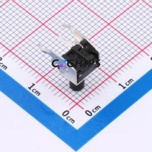 TSA06231-095B332BA Tactile Switch Bent Lead Through Hole-4P,7.4x6.2mm Switch Single Pole Single Throw Round Button 1.8N 7.4mm - Product Image 2