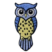Nouvel arrivage 3D de patchs brodés de hibou de petit animal Applique en tissu mignon personnalisé pour sac à dos chapeau vente en gros de dessin animé nouveauté