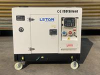 Générateurs diesel super silencieux LETON POWER 110v/220v/230v/380v DC exclusifs aux États-Unis/Canada, 10-18kw 50/60Hz.