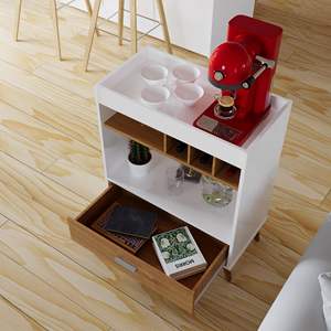 Sedia <span class=keywords><strong>da</strong></span> <span class=keywords><strong>Pranzo</strong></span> Moderna <span class=keywords><strong>in</strong></span> Rovere Ecologico <span class=keywords><strong>con</strong></span> <span class=keywords><strong>Tavolo</strong></span> Contenitore Impermeabile per Soggiorno e Mini Bar - Product Image 5