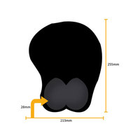 Tapis de souris Anime 3D avec repose-poignet en silicone souple, soulage la fatigue du poignet, antidérapant, pour le bureau, les jeux, PC portable
