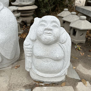 Pedra de mão esculpida em granito figura escultura estátua de Buda em pedra - Product Image 3