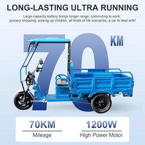 Powerful Performance Freight Electric Cargo Tricycle Scooter 1000W 3 Wheel Open Body 600kg Capacity 50-70km/h - Product Image 6