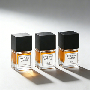 Fabrieksgroothandel Aanpasbare 15ml Transparante <span class=keywords><strong>Mini</strong></span> Draagbare Vierkante Spuitfles met Pomp, Aangepaste Verpakking Glazen Fles - Product Image 2