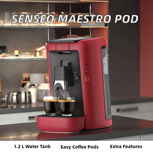 <span class=keywords><strong>Machine</strong></span> à café à dosettes <span class=keywords><strong>Senseo</strong></span> Maestro, fonction de mémoire, réservoir d'eau de 1,2 litre, couleur verte, rouge (CSA260/90) - Product Image 2