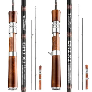 2024 New Arrival Ultra light UL Fast Action High Carbon Fiber Spinning Casting Factory Direct Supply Fishing Rod For Freshwater