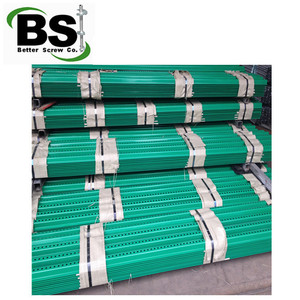 Poste de señal de canal en U para valla de jardín, preperforado poste de acero galvanizado en caliente - Product Image 4