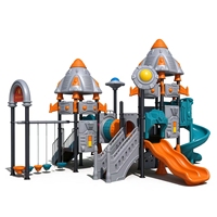 Toboggan Commercial pour Enfants en LLDPE, Antistatique et Anti-UV, Équipement de Terrain de Jeu Certifié TUV EN1176 pour Jardins d'Enfants et Parcs Communautaires