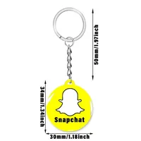 Porte-clés NFC personnalisable universel en époxy modèle W99 pour avis Google, Facebook, Instagram, iPhone/Android – Écriture de URL par simple pression pour réseaux sociaux