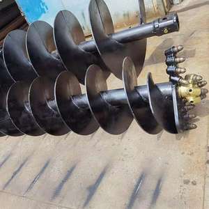 Foreuse spirale pour excavatrice, adaptable pour le forage de fondations et la pose de pieux spirale, pour l'ingénierie photovoltaïque - Product Image 4