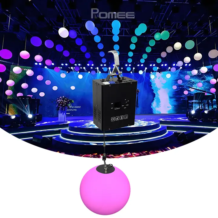 RGBW 4in Led Ball Kinetic Light Sphere System With Multiple Dimming Effect For Concert Event Wedding Stage Lighting Decoration