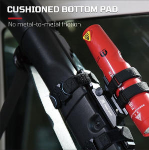 Có thể điều chỉnh chủ chân đế phát hành nhanh chóng cuộn thanh cắm trại ngoài trời móc và vòng lặp Bình chữa cháy gắn dây đeo cho Jeep JK JL 07- - Product Image 6