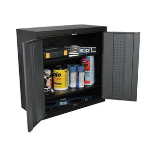 Ulip Tool Cabinet Double Door Stainless Steel Gray And Red Wall Mount <b>Storage</b> Cabinet For Garage <b>Workshop</b> - Product Image 2