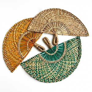 Juego de Ventiladores Decorativos de Bambú y Ratán Hechos a Mano, Ventilador Colgante Tejido para Decoración Boho del Hogar, Venta al por Mayor en Vietnam - Product Image 1