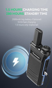 全盛 TG-A1 FRS GMRS 双向无线电可充电 400MHz-470MHz 迷你手持收发器 2W 1-3公里 CE FCC 对讲机 - Product Image 3