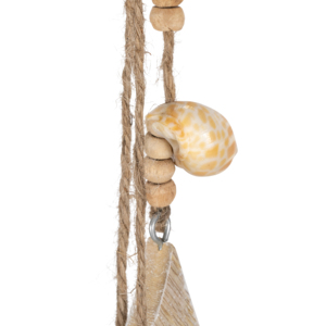 Decorazione da Parete in Legno con Design Nautico, Ornamento Costiero da Appendere con Corda per Casa, Ufficio e Soggiorno, Elegante - Product Image 5