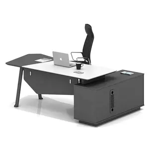 Nouveau modèle Table de bureau grand bois moderne en forme de L bureaux de direction table bureau Escritorio de oficina