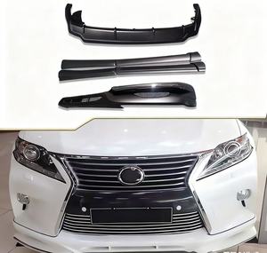 ชุดแต่งกันชนหน้า/หลัง Runze New สำหรับ RX270 RX350 RX450H พร้อมลิ้นดิฟฟิวเซอร์แบบสกรูออน สีดำ - Product Image 2