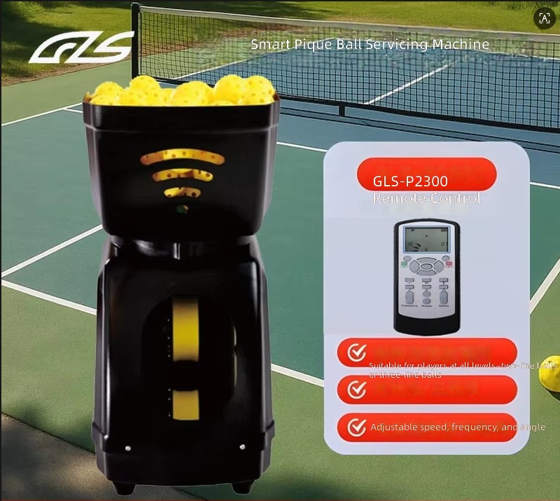 Portable Plastic Pickleball Ball Machine Automatic Server App Smart Single Player Practice Ball Toss Launcher