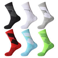 Vente en gros OEM Bas de serviette entraînement antidérapant hommes Elite Sports coussin personnalisé épais course basket-ball chaussettes en coton